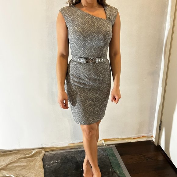 Cache Midi Dress - Size 4 - Picture 1 of 3